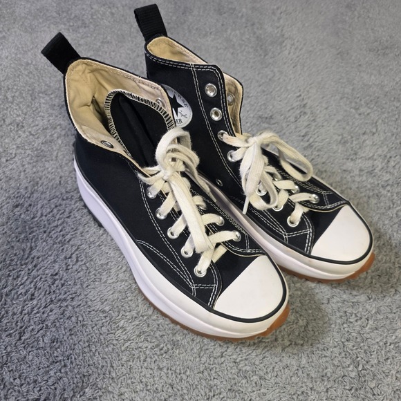 Converse Shoes - Converse Unisex Womens 8.5 Mens 7 Run Star Hike High Top Black Platform Sneakers